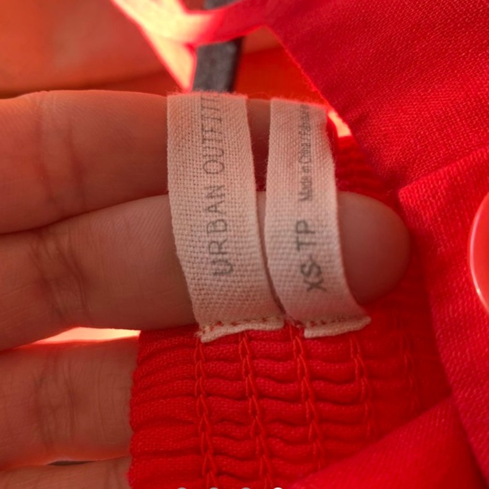 Red long asymmetrical dress from Urban outfitters - Picture 3 of 4